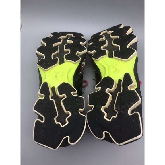 UNDER ARMOUR GGS MICRO G NITROUS KIDS RUNNING SHOES 5.5 Y EUR 38 BLACK PINK - Picture 10 of 11